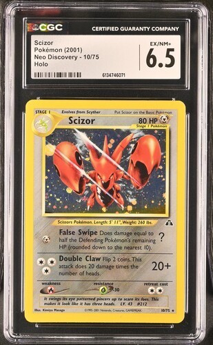 Scizor (Unlimited) graded CGC 6.5 for sale on eBay