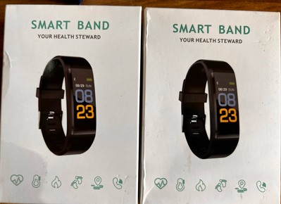 Smart Band Yoho Health Steward Sports 2 St. Schwarz und Pink NEU