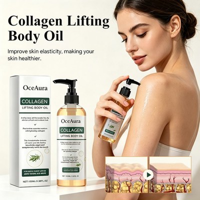 100ml Collagen Lifting Body Oil Firming Skin Tightening Moisturising Massage Oil