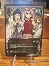 Naruto CCG Sakura Haruno & Hinata Hyuga Rainbow 1st Edition #729