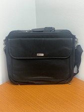 Targus Black Nylon Shoulder Messenger Bag for 15 in Laptop, Padded, Partitions