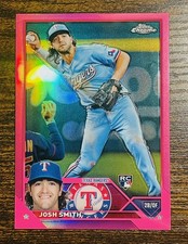 Josh Smith RC? 2023 Topps Chrome Pink Parallel Refractor ~ Rookie Card #73. rookie card picture