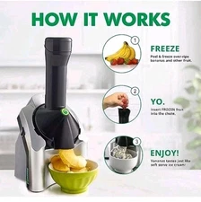 Yonanas 902 Dole Classic Vegan, Dairy-Free Frozen Fruit Banana Soft Serve Maker 