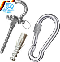 Schaukelhaken (Karabiner Mit Schraubverschluss), 304 Edelstahl Deckenhaken Halte