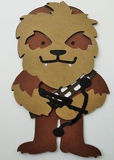 Star Wars Chewbacca Paper Die Cut Scrapbook Embellishment