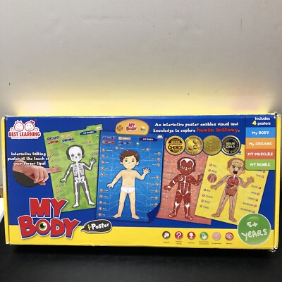 MY BODY Educational Human Anatomy Interactive Talking i-Poster Best Learning NOB