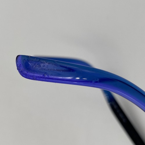 NIKE 7090 413 Black & Blue Rectangular Eyeglasses Frames 53-17-140 with Case - Picture 9 of 13