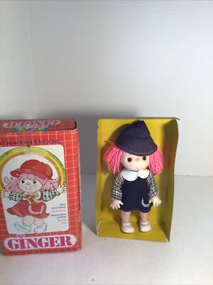 Vintage Doll, GINGER, In Box, Fun World, Vinyl Head, Head Turns, 10 In,tall