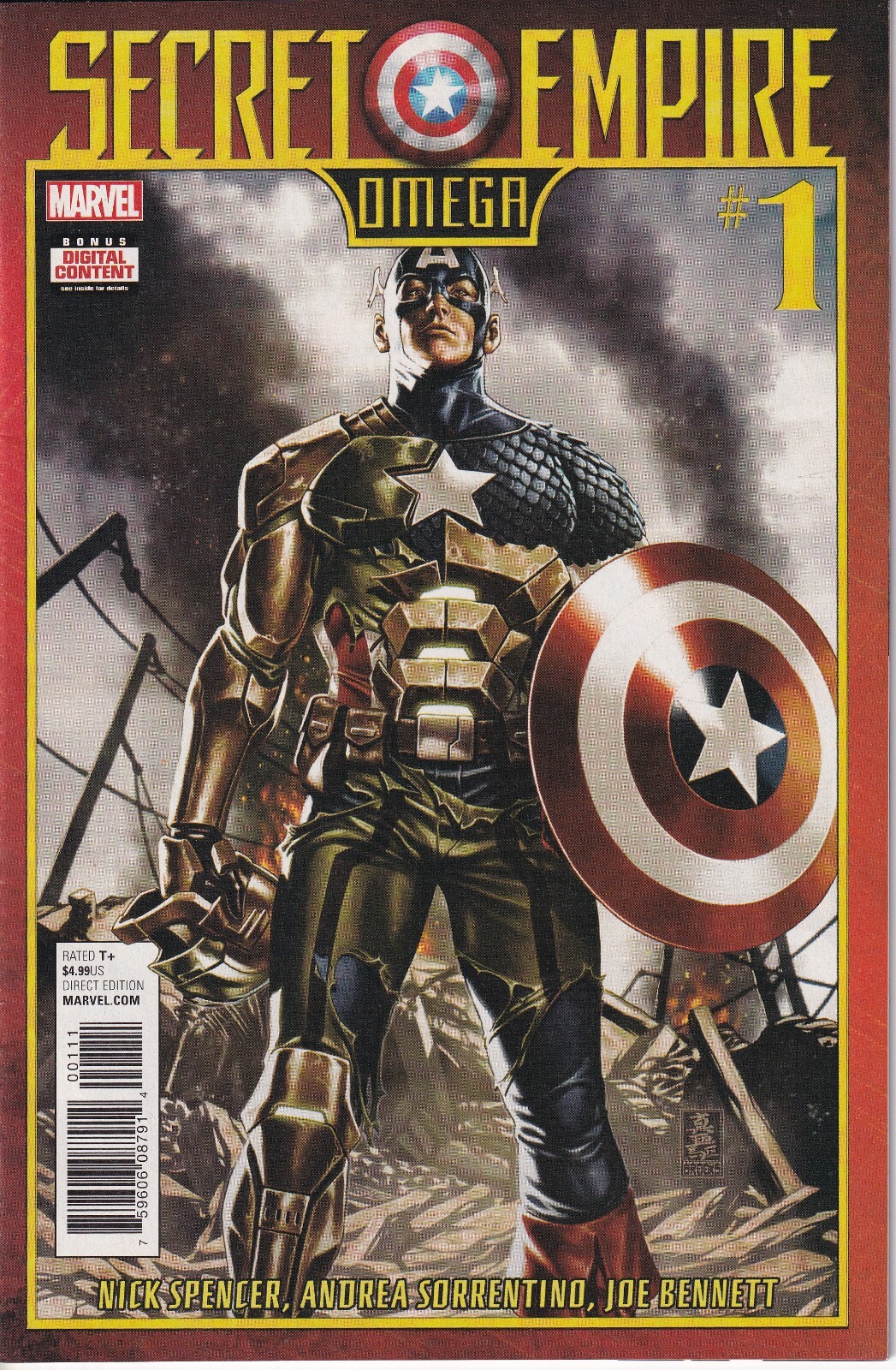 Secret Empire Omega #1 Main Cover First Print New/Unread 2017 Marvel Comics