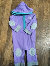 Baby Converse Purple 6/9 Months Romper Logo Separating