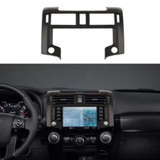Center Console Navigation Panel Cover Overlay Decor for 4Runner 20+ Matte Black