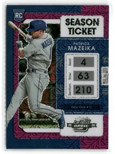 2022 Chronicles Contenders Optic Purple Mojo Patrick Mazeika #18 RC Mets /99
