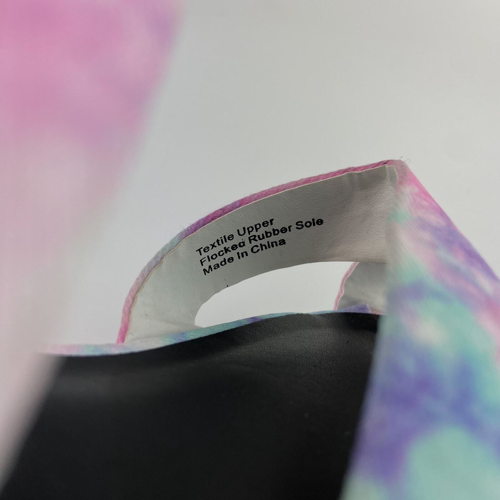 APL Sandali con cinturino Rampage Ally taglia 8 rosa viola tie dye punta aperta piatta