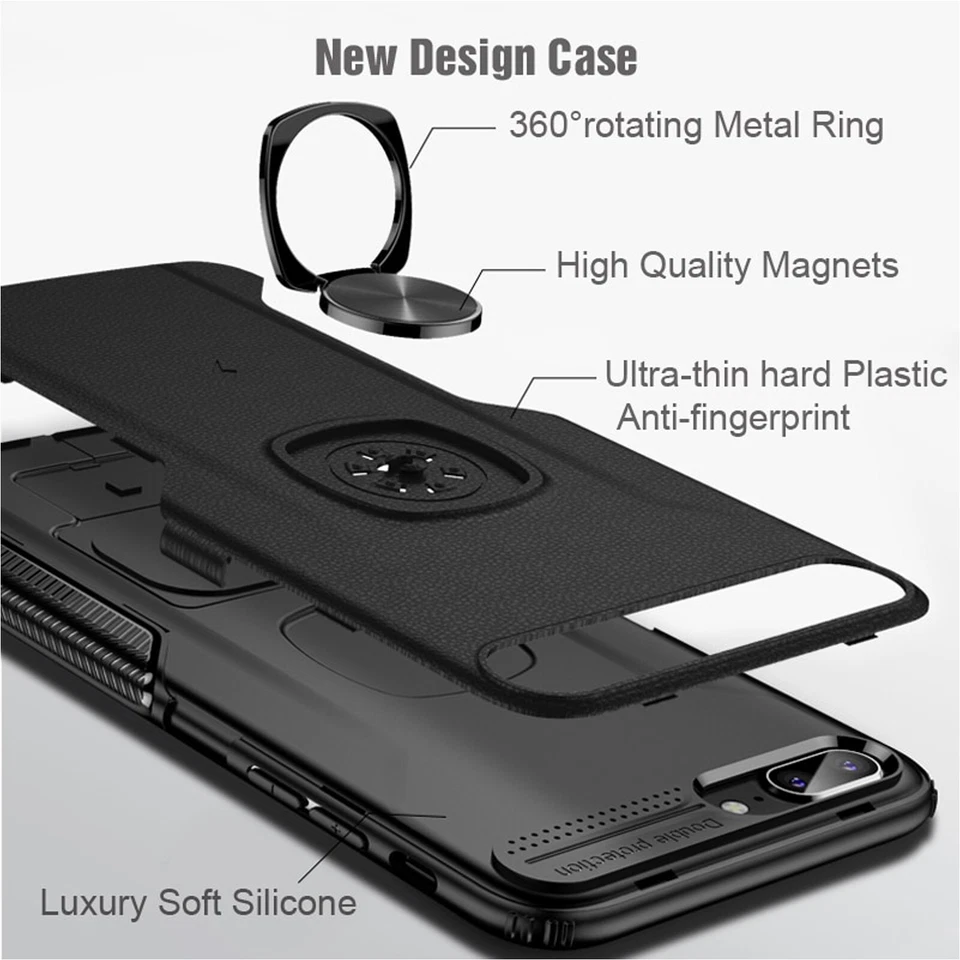 Case For Huawei P20 Lite Pro P30 Armour Shockproof Ring Holder Phone Back Cover - Image 4 of 4