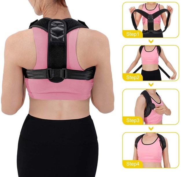Posture Corrector Back Support Brace Figure 8 Clavicle Upper Neck Pain