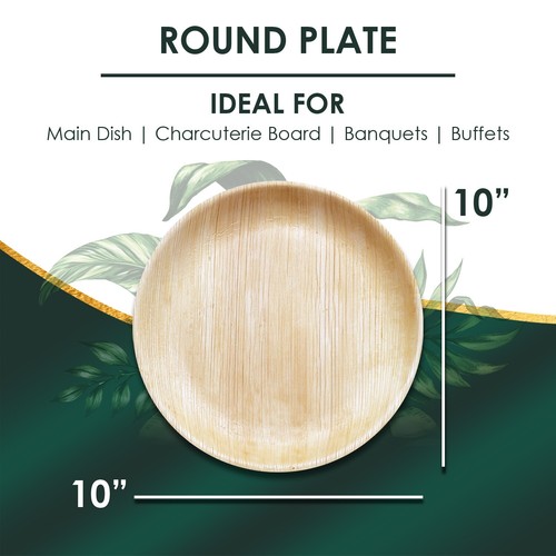Planet Pantry Disposable Palm Leaf Round Plate & Bowl - Picture 30 of 36
