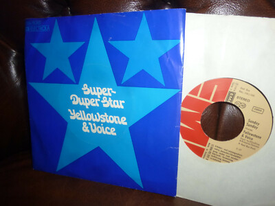Yellowstone & Voice, Super Super Star, Sunday Sunday, Psych German EMI, 7'' 1974