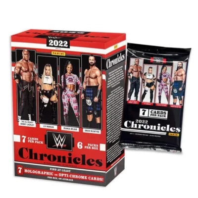 2022 Panini Chronicles WWE Wrestling Trading Cards Sealed Blaster Box