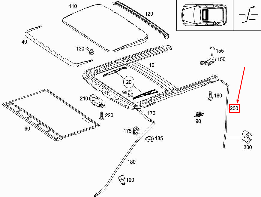 MERCEDES-BENZ GLE W166 Wasserablaufschlauch hinten links A1667850101