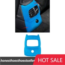 Fit For BMW Mini F60 18-20 Suede Blue Back Row Air Outlet Vent Cover Frame Trim
