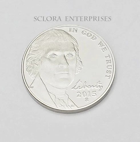 Photo of a 2015-S Jefferson Nickel Proof from an eBay listing that sold on Jul 16, 2026