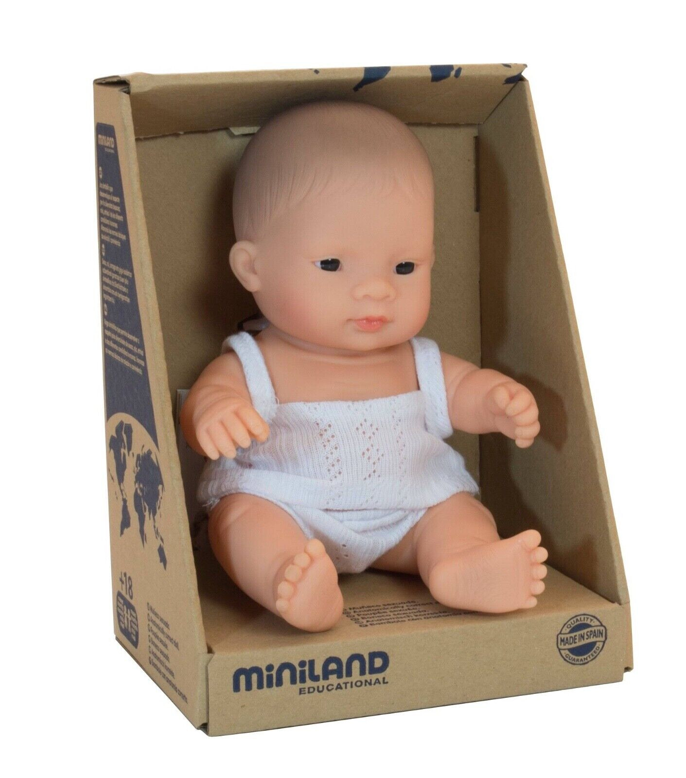 Miniland Anatomically Asian Boy Doll 21cm