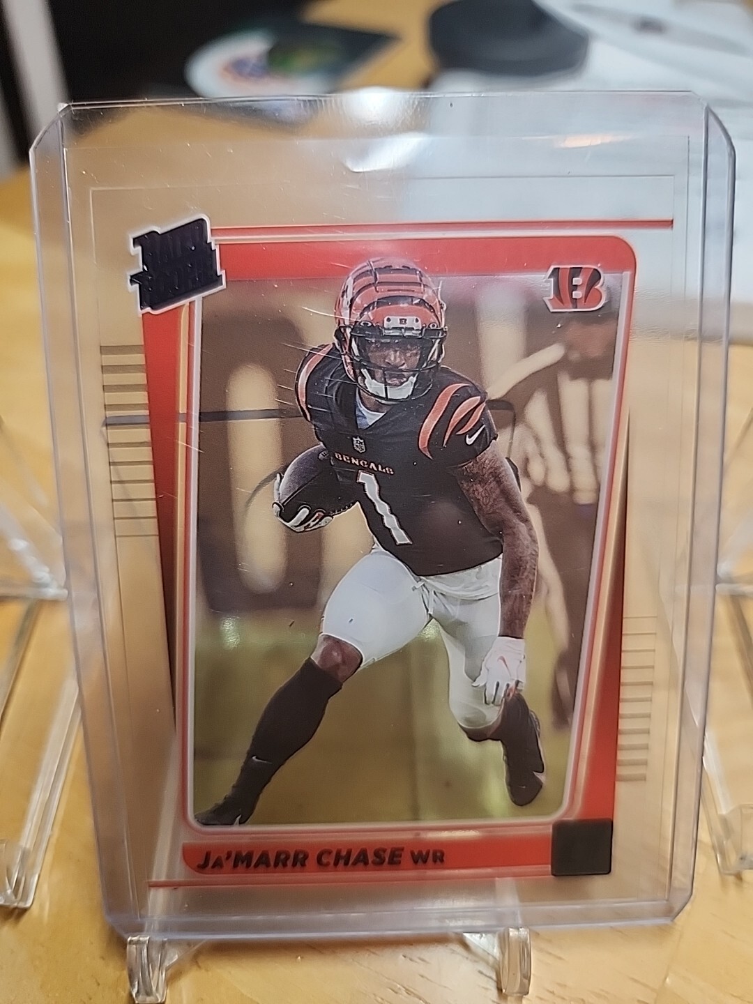 2021 CLEARLY DONRUSS RATED ROOKIE JA'MARR CHASE #63 CI CINCINNATI BENGALS
