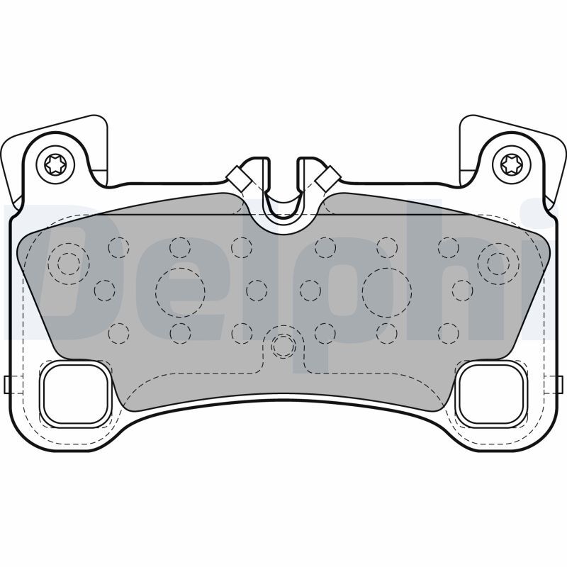 Plaquettes de frein disque DELPHI LP2118 pour Porsche Cayenne