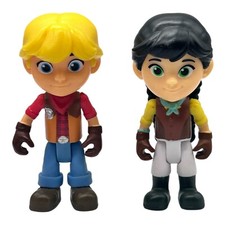 Dino Ranch Jon and Min Cassidy Action Figures Jazzwares Cake Toppers 3"