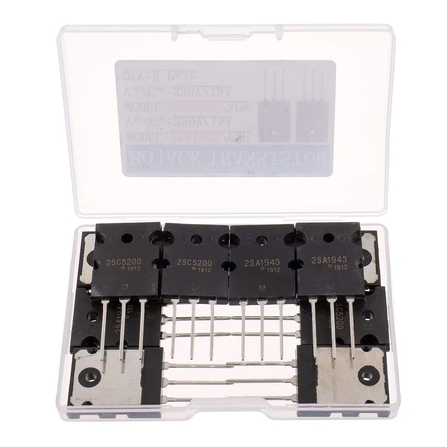5 Pares 2Sa1943 2Sc5200 Amplificador Transistor Pnp Npn High Power
