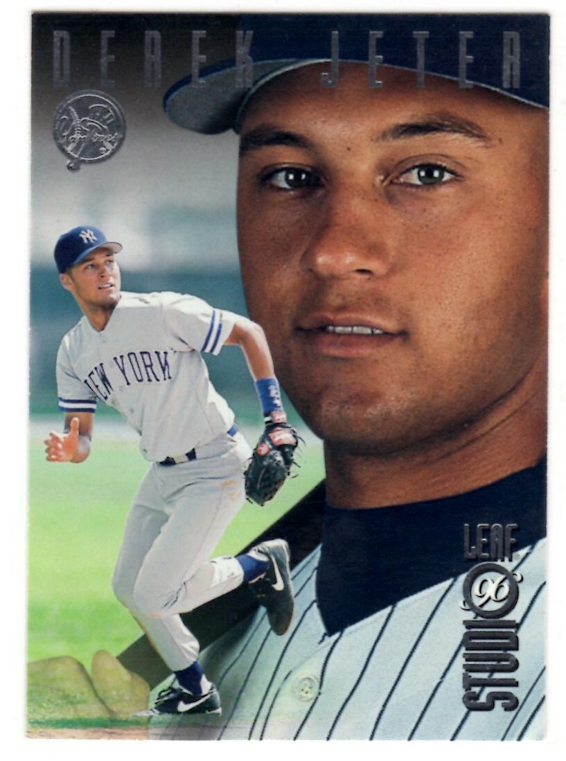 1996 Studio #33 Derek Jeter ~ NY Yankees ⚾ Great Early Portrait! ⚾
