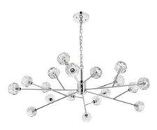 Large Crystal Chandelier 18 Light Fixture Chr...