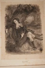 RENE STEEL ENGRAVING DELANNOY CHATEAUBRIAND R1749