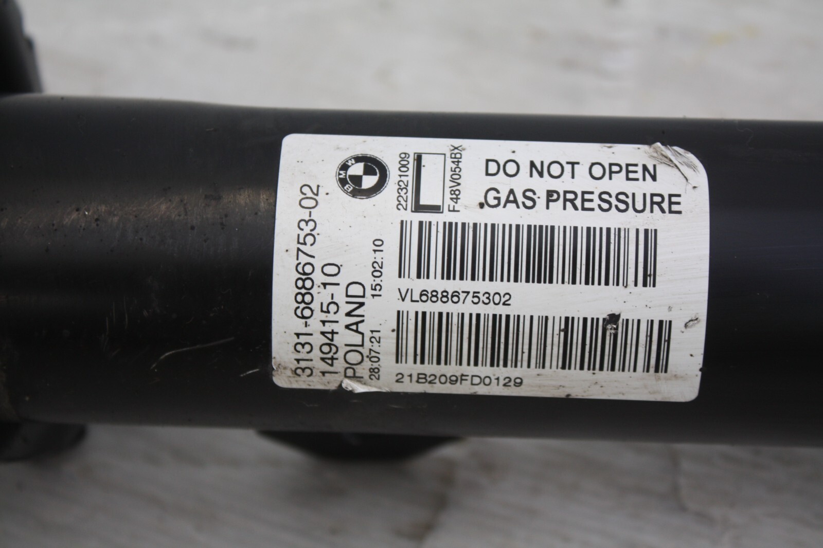 BMW X1 F48 Front Left Shock Absorber 2015 to 2022 6886753 Genuine 