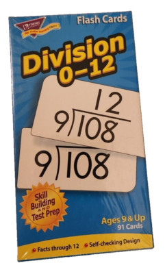 Flash Cards - Division - 91 Cards for Skill Building/Test Prep -*NEW and SEALED*