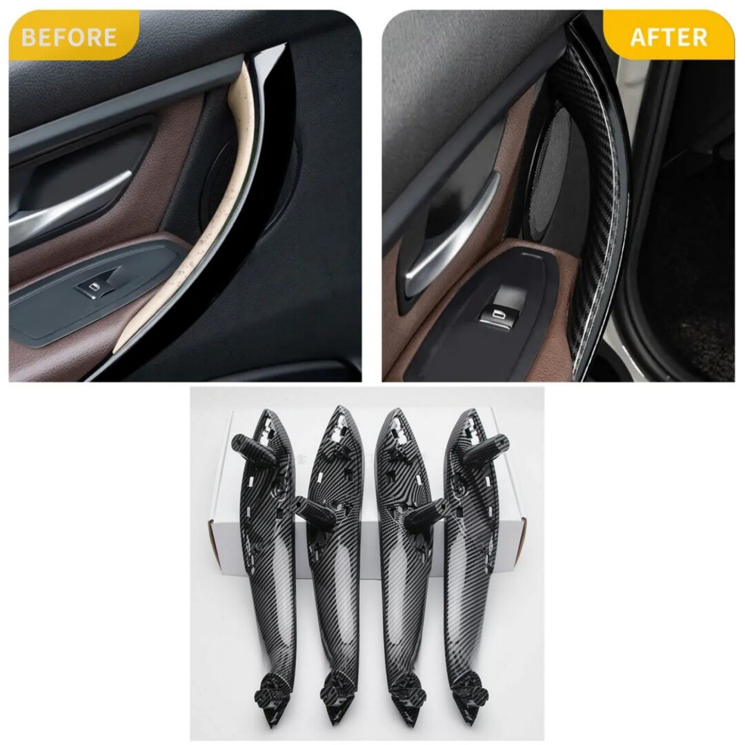 Auto binnendeurgreep Auto Binnenhandgreep Trim Cover Pull Handvat Voor B&MW F30 3GT F80 F31 F32 F33 F34 F35 F36 3 4 Serie 2012 2013 2014-2019 (Color : Sliver 4pcs Auto binnendeurgreep Auto Binnenhandgreep Trim Cover Pull Handvat Voor B&MW F30 3GT F80 F31 F32 F33 F34 F35 F36 3 4 Serie 2012 2013 2014-2019 (Color : Sliver 4pcs