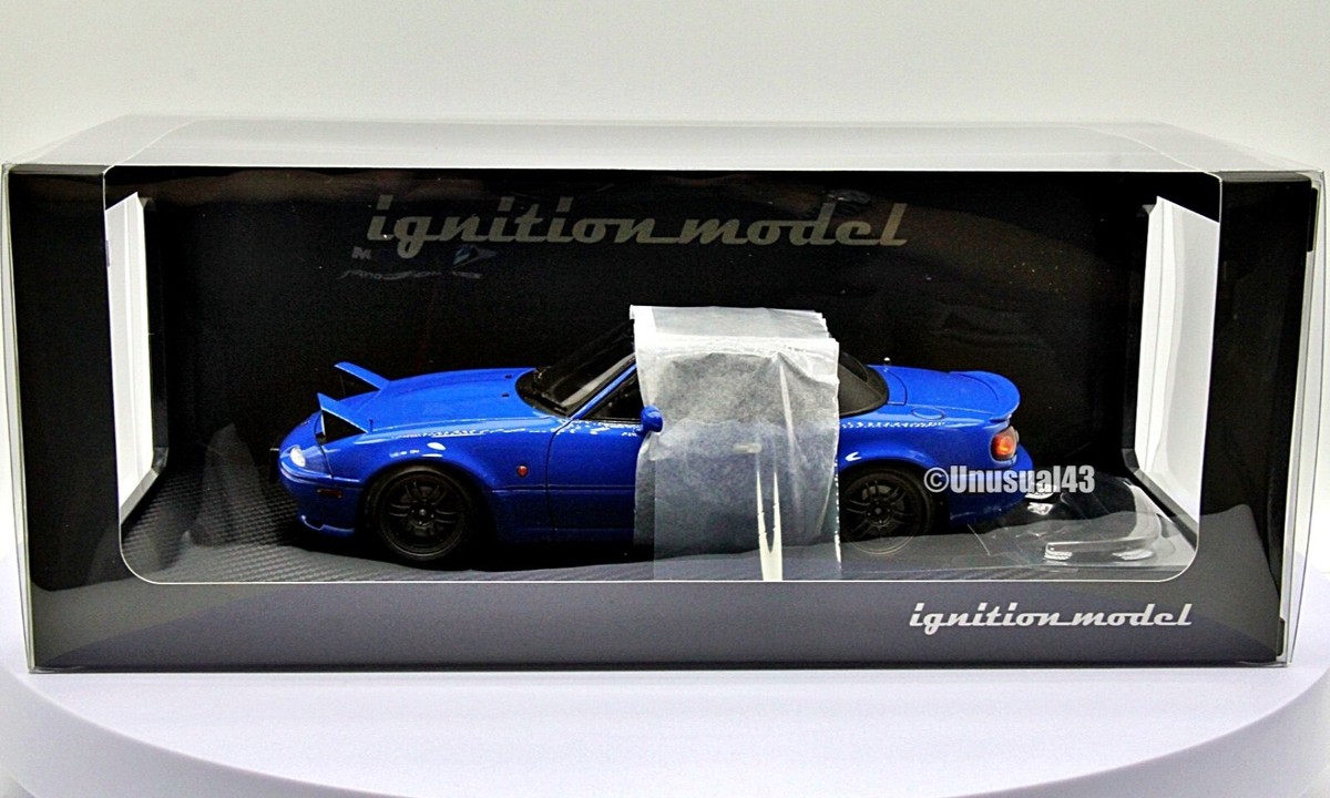 AUTOart オートアート 1/18 MAZDA MX-5 ROADSTER 1/18 Ignition Model Mazda Mx-5 Eunos Roadster (NA) Blue. / Autoart