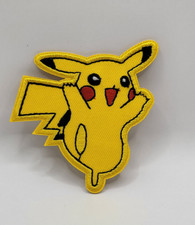 Pikachu Happy Pokemon Patch Iron On Sew On Embroidered Applique Patches Sew-On