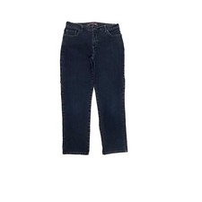 Gloria Vanderbilt Amanda Straight Leg Women's size 8P Dark Wash Blue Denim Jeans