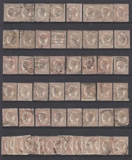 AUSTRALIA QUEENSLAND 1907-11 3d. BROWN (x50) (ID:131/D36802)