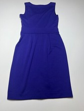 Banana Republic Dress Womens Size 2 Purple Sleeveless Sheath Scoop Neck Side Zip