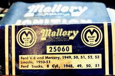 Mallory Dual Point 25060 Ford Mercury 1949-53 Lincoln 1950-53 Truck 1948-1951