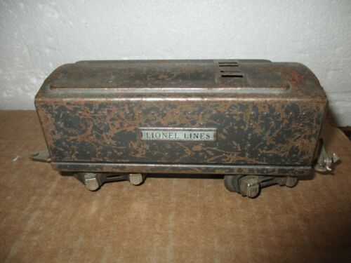 O Scale Lionel Lines Tin/Metal Gray Tender Project