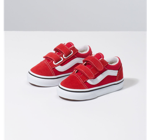 red and white vans for toddlers
