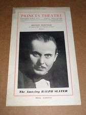 Ralph Slater (Hypnotist) 1949 Princes Theatre, Shaftesbury Avenue Programme