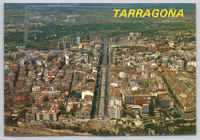 Tarragona Spain Costa Dorada Aerial View Postcard
