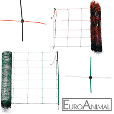 Schafnetz Schafzaun Elektrozaun Kombi Vertikalstreben Euronetz Schafe Pferch 50m