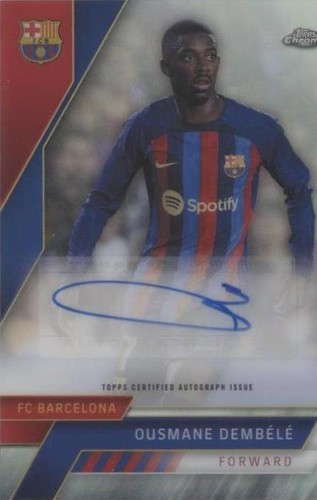 Ousmane Dembele BARCELONA 2022-23 Topps Finest UEFA Base | eBay
