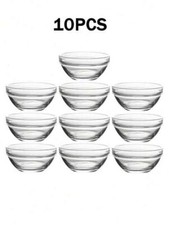 Transparent Dip Bowl Sauce Ramekins Pots Small Condiment Serving Dishes Stacking