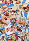 Cowgirl Scenes Fabric Retro Style Collage Blue Hey Cowgirl Cotton QT By The Yard